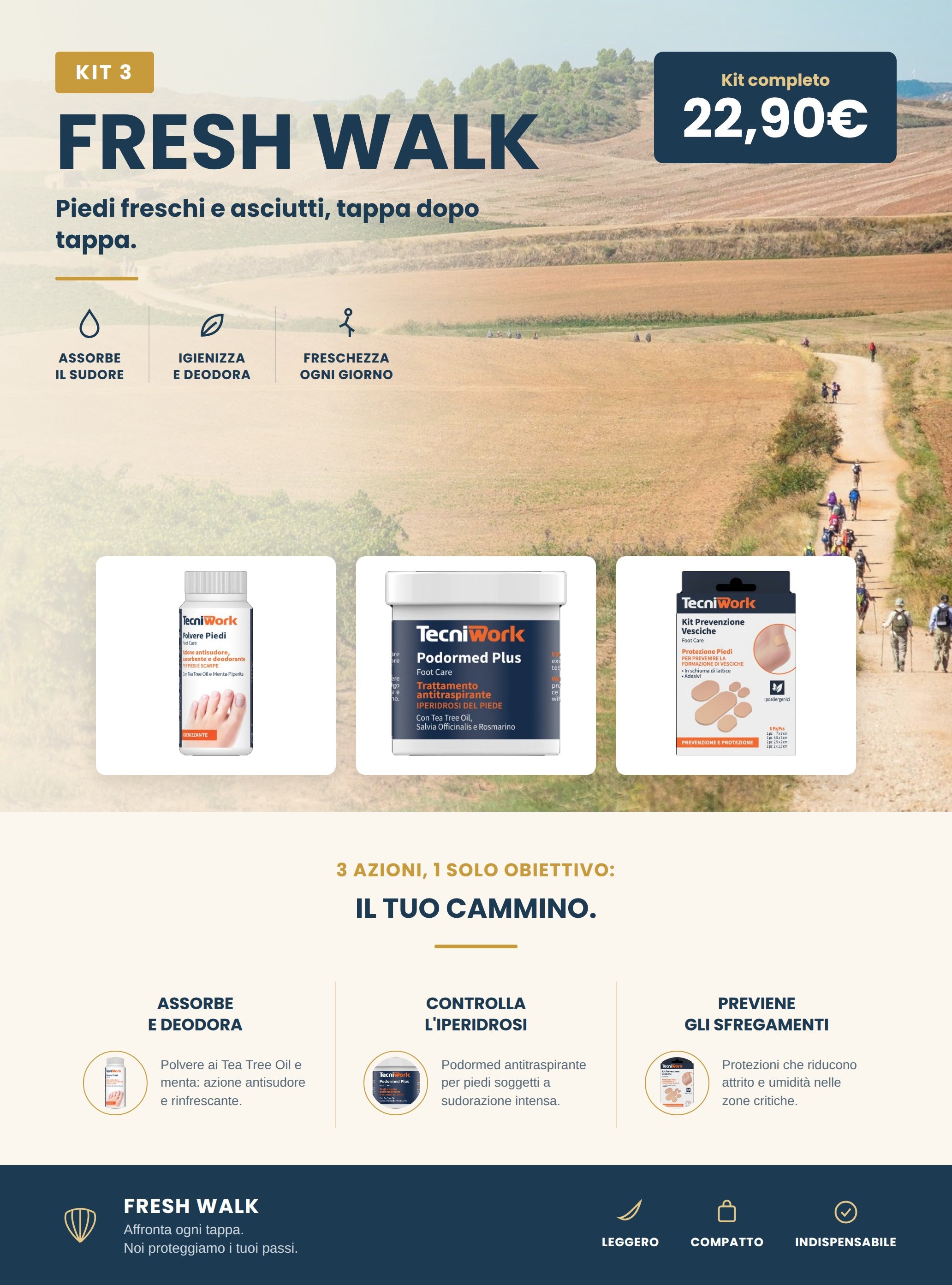 Fresh Walk Kit – Freschezza e igiene per i piedi